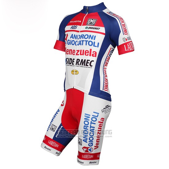 2015 Fahrradbekleidung Androni Giocattoli Wei Trikot Kurzarm und Tragerhose